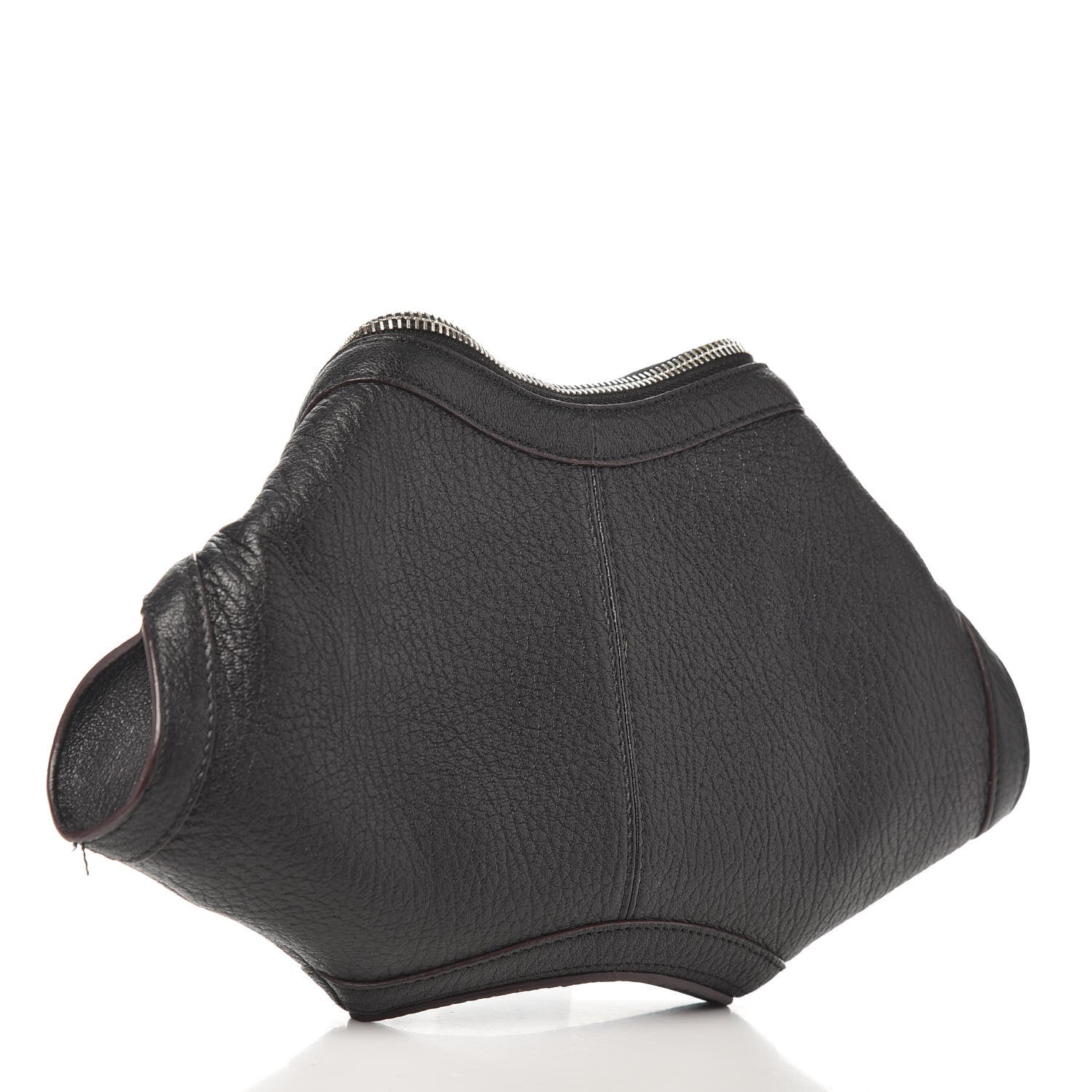 Alexander McQueen Calfskin De Manta Clutch Black 3 of 11
