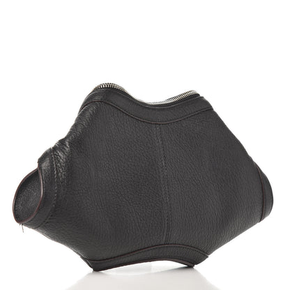 Alexander McQueen Calfskin De Manta Clutch Black 3 of 11