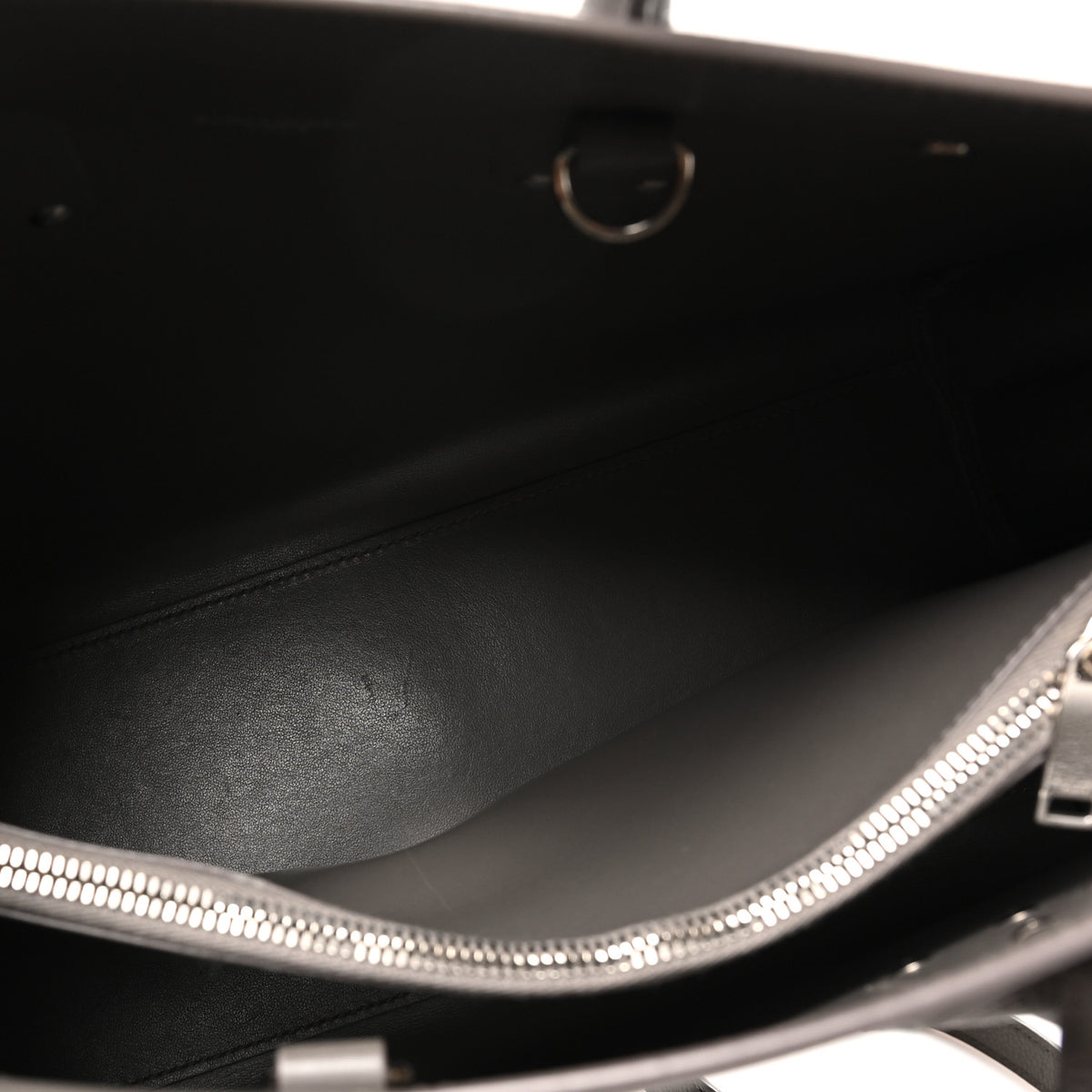 Grained Calfskin Small Sac De Jour Fog