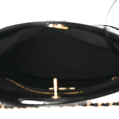 Chanel Shiny Lambskin Quilted Mini 31 Shopping Bag Black 5 of 10
