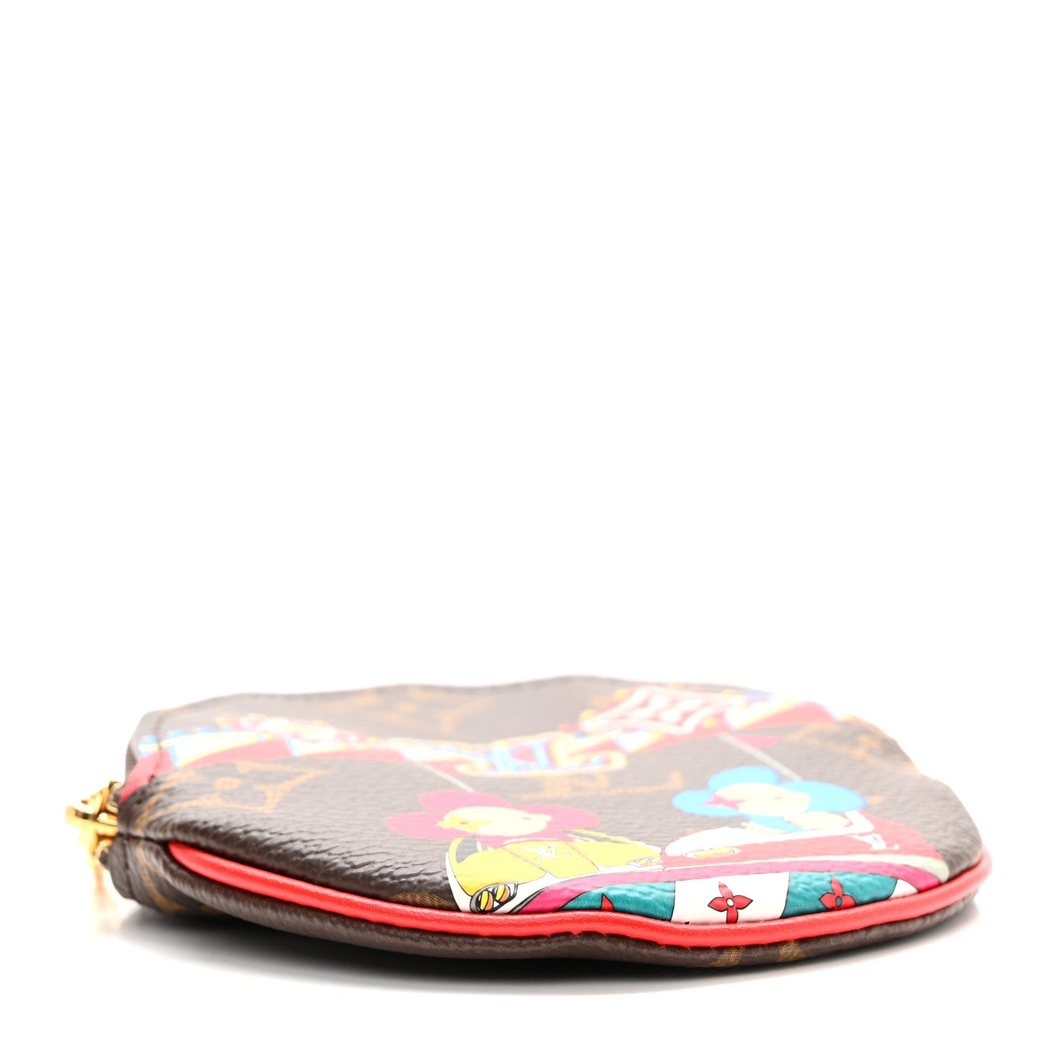 Louis Vuitton Monogram 2020 Christmas Animation Bumper Cars Round Coin Purse Coquelicot 4 of 8