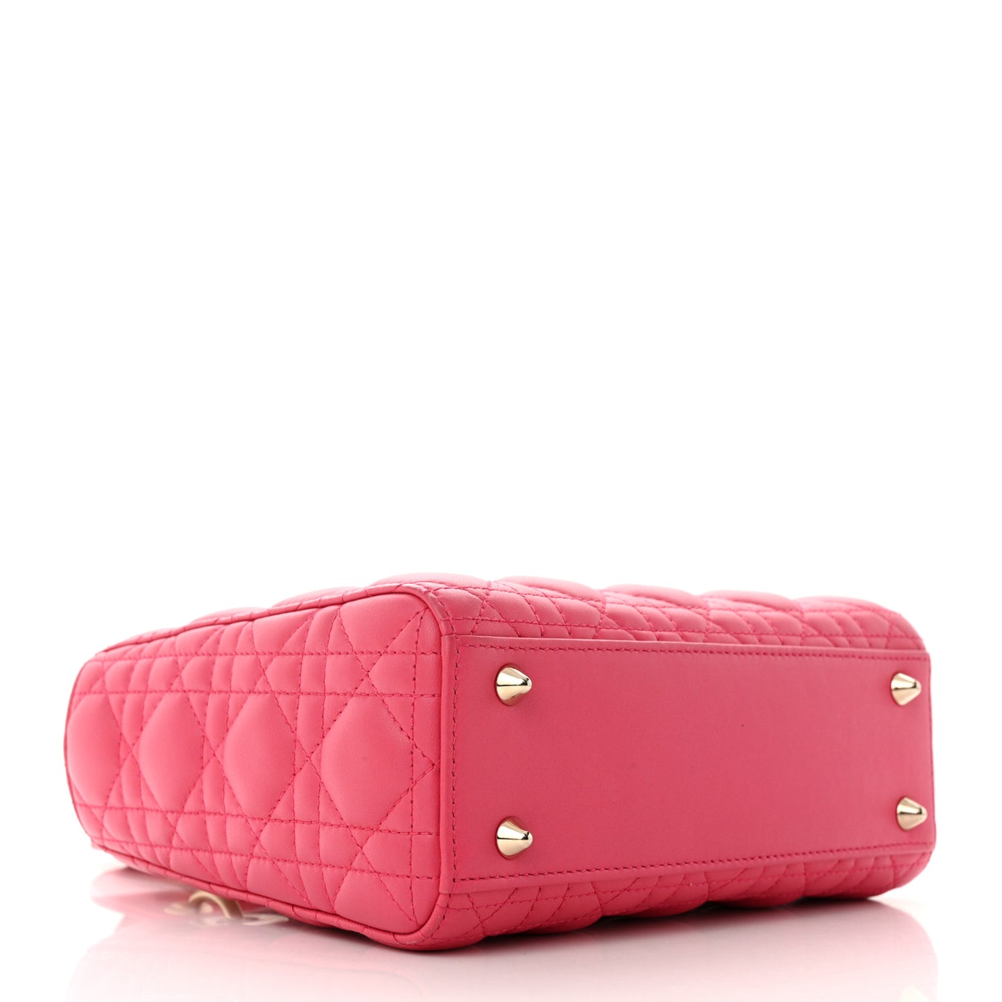 Lambskin Cannage Small My ABCDior Warm Fuchsia