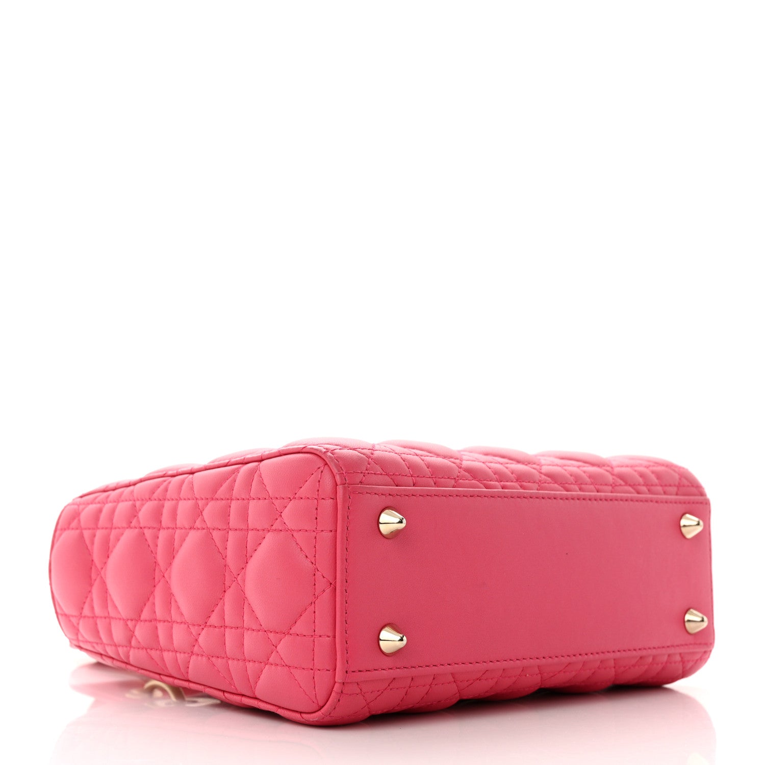 Christian Dior Lambskin Cannage Small My ABCDior Warm Fuchsia 4 of 11