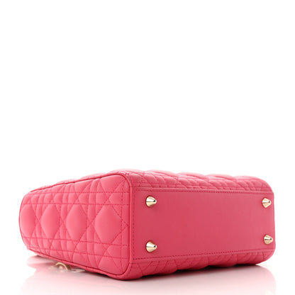 Christian Dior Lambskin Cannage Small My ABCDior Warm Fuchsia 4 of 11