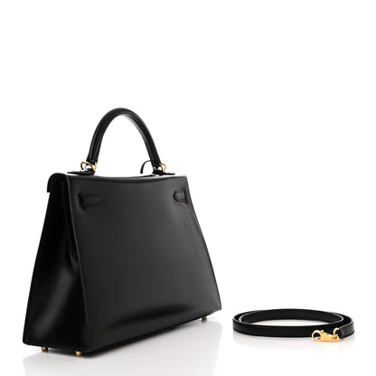 Hermes Box Kelly Sellier 32 Black 2 of 13