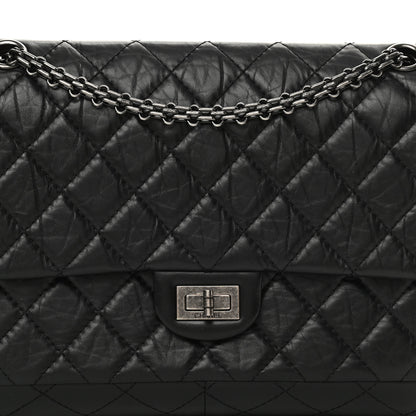 Chanel Aged Calfskin Quilted 2.55 Reissue 226 Flap Black 9 of 14