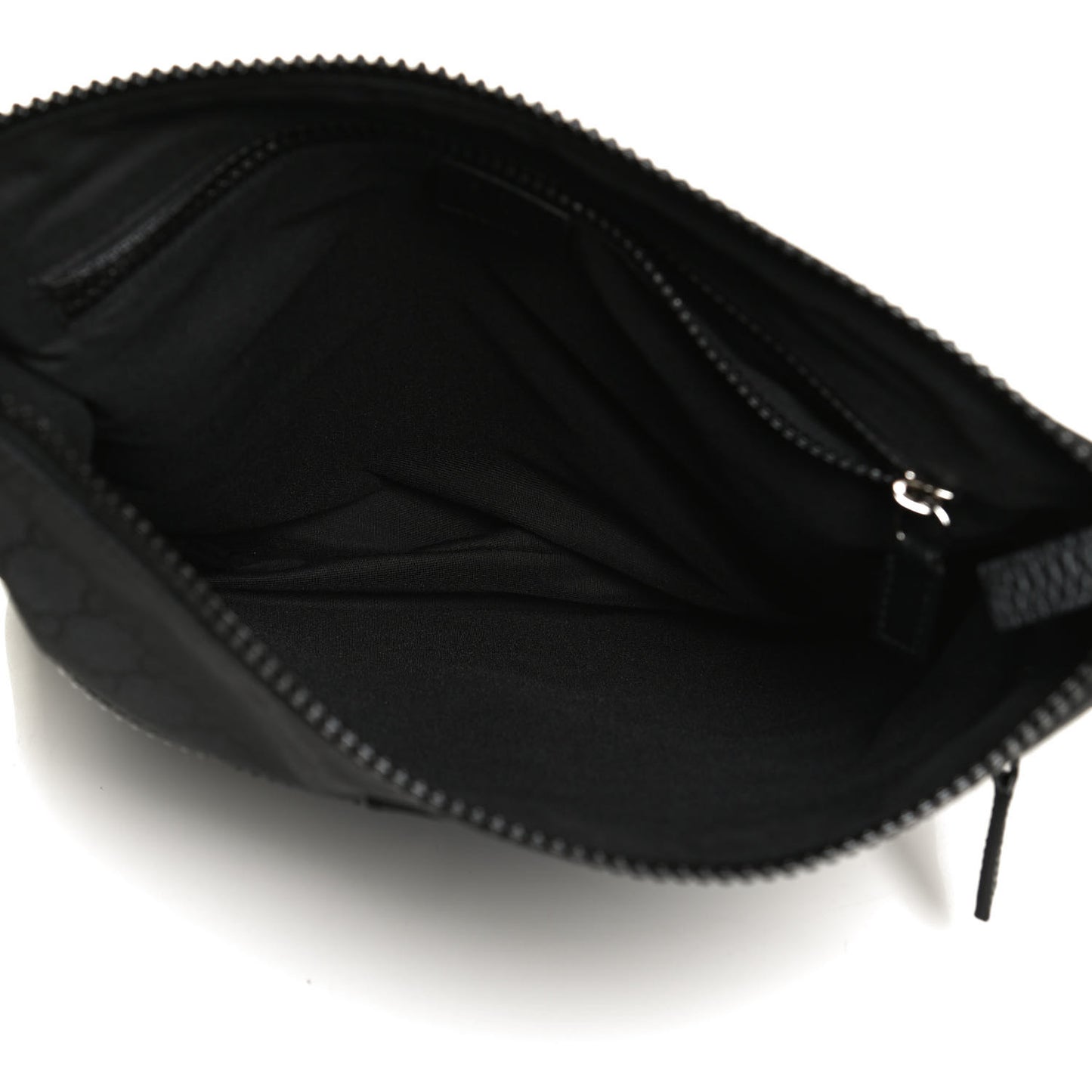 Nylon Monogram Medium Flat Messenger Bag Black