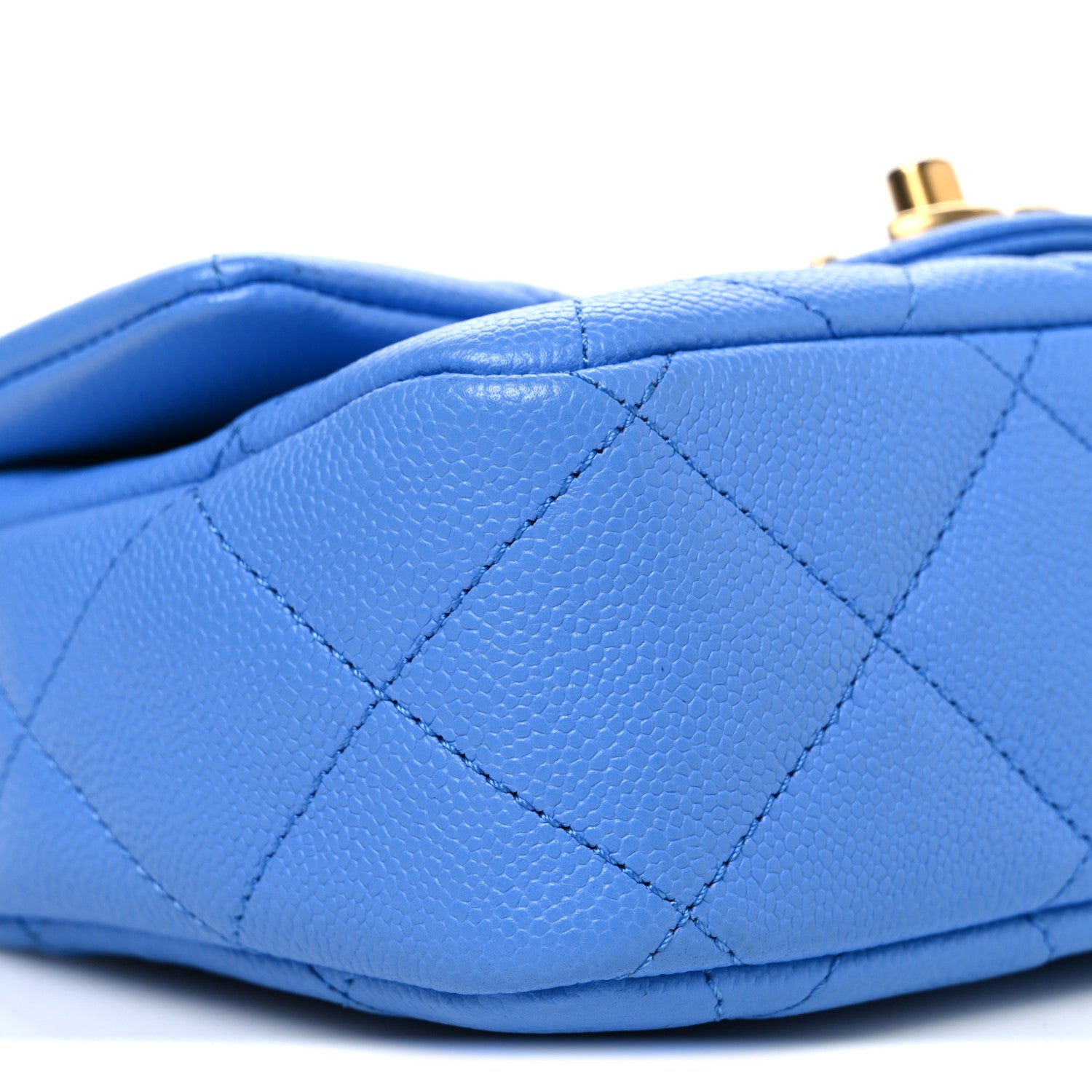Chanel Caviar Quilted Mini Sweetheart Flap Blue 9 of 11