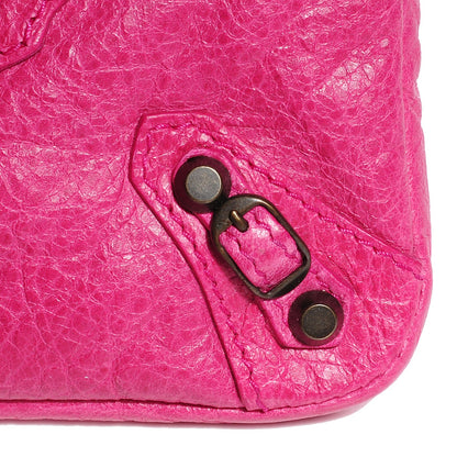 Balenciaga Agneau Classic Hardware Porte-Monnaie Coin Purse Cyclamen 6 of 9