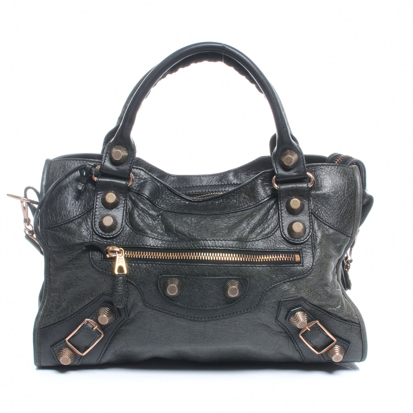 Agneau Giant 21 Rose Gold Hardware City Black