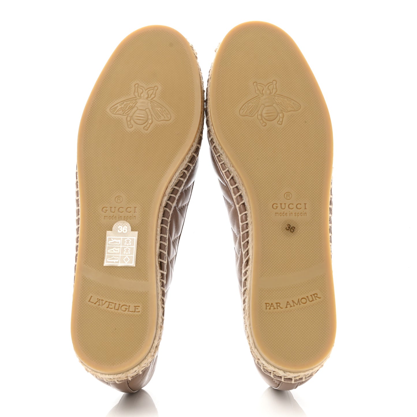 Nappa Matelasse GG Marmont Espadrilles 36 Porcelain Rose