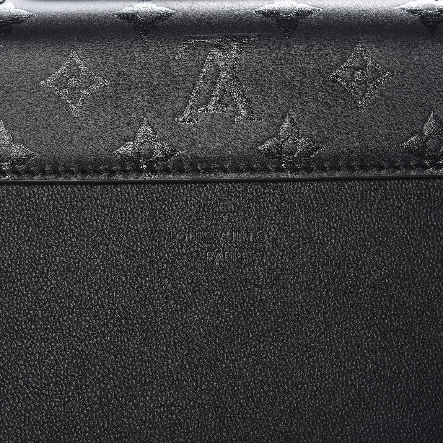 Louis Vuitton Monogram Cuir Plume Ecume Very Chain Bag Black 7 of 7