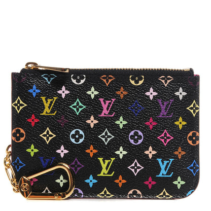 Louis Vuitton Monogram Multicolor Key Pouch Black Grenade 1 of 8