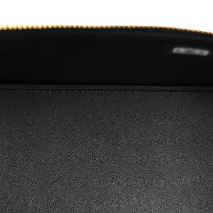 Chanel Calfskin Crocodile Embossed Crococo Small Top Handle Vanity Case With Chain Black 5 of 11