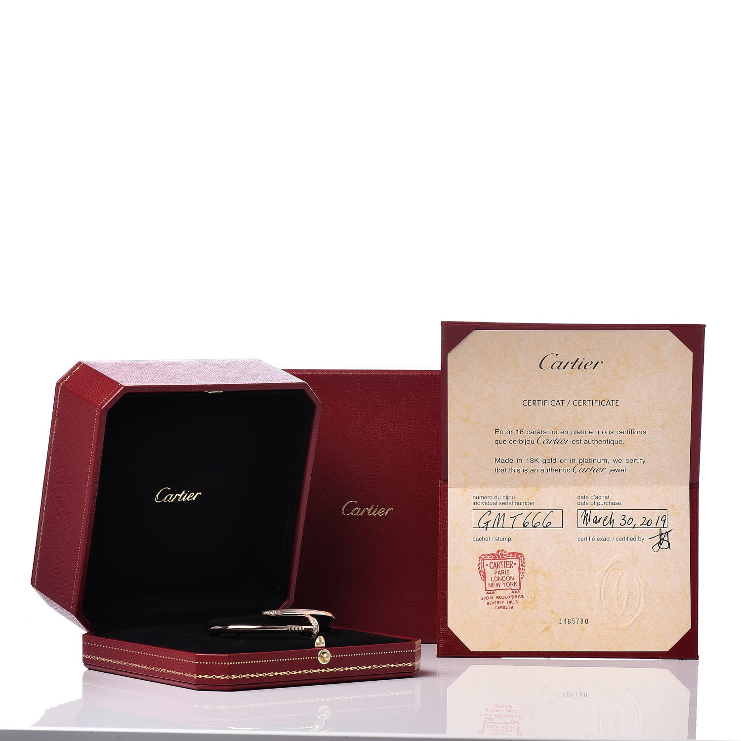 Cartier 18K Pink Gold Diamond Juste Un Clou Bracelet 16 6 of 6