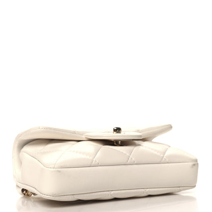 Chanel Lambskin Quilted Mini My Precious Waist Bag White 4 of 12