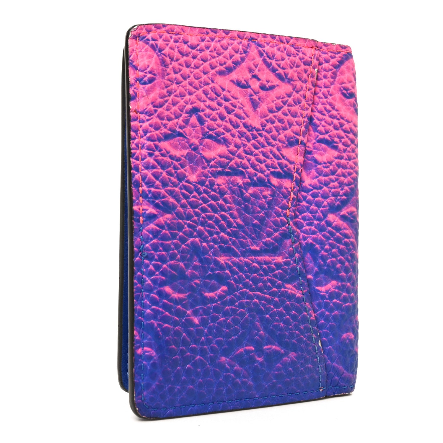 Louis Vuitton Taurillon Illusion Pocket Organizer Bleu Rose 3 of 6