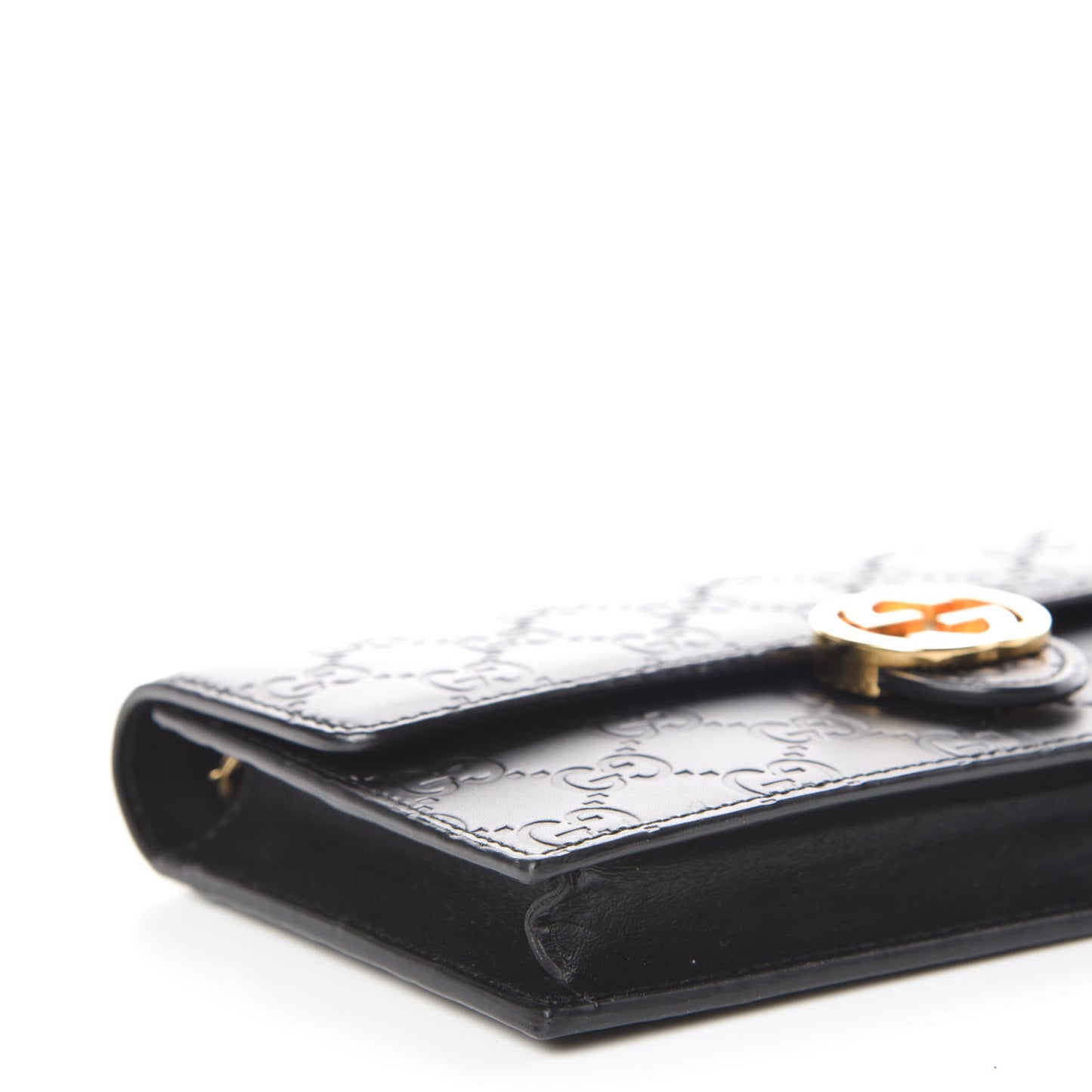 Guccissima Icon Chain Wallet Black