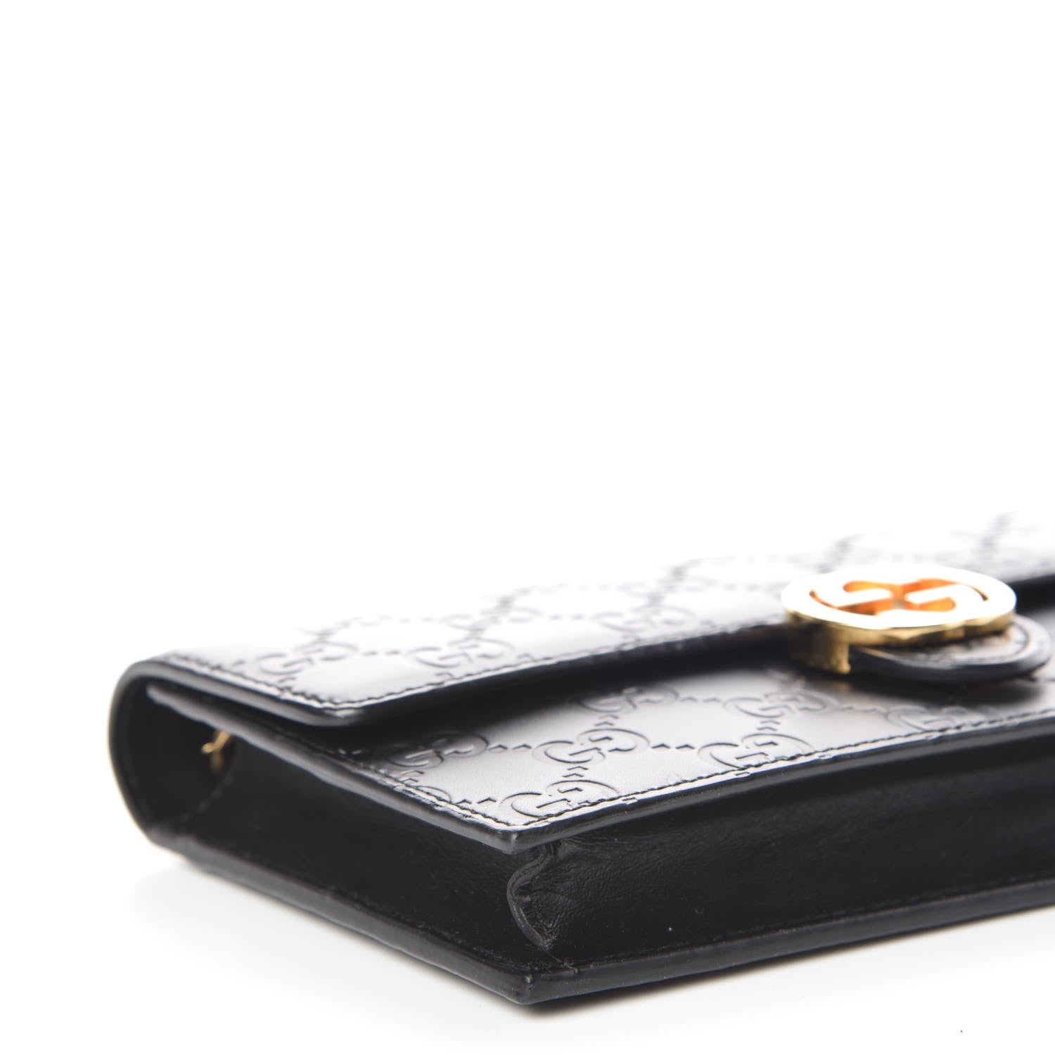 Gucci Guccissima Icon Chain Wallet Black 8 of 9