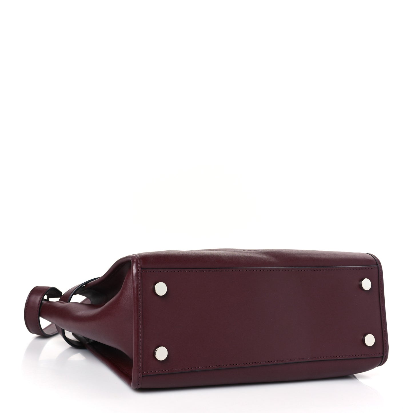 Smooth Calfskin Attica Chain Satchel Oxblood
