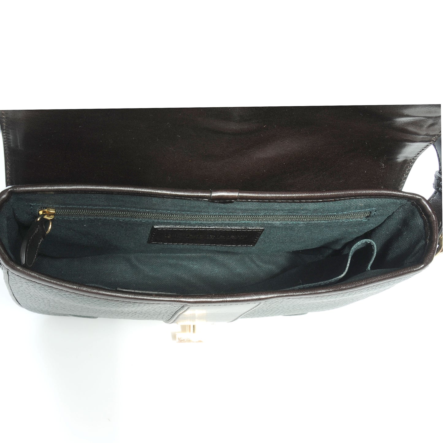 Leather Suede Brickfield Shoulder Bag Green