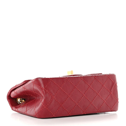 Chanel Aged Calfskin Quilted 2.55 Reissue Mini Flap Red 4 of 11