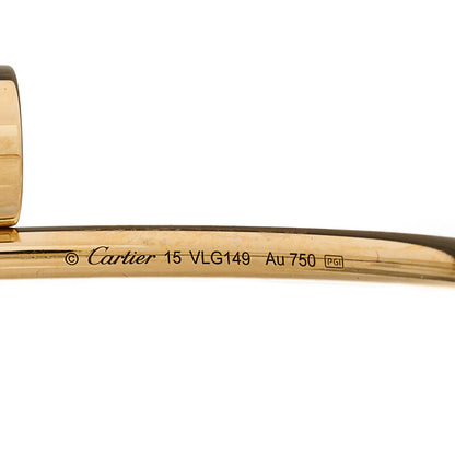 Cartier 18K Yellow Gold Small Juste Un Clou Bracelet 15 3 of 3