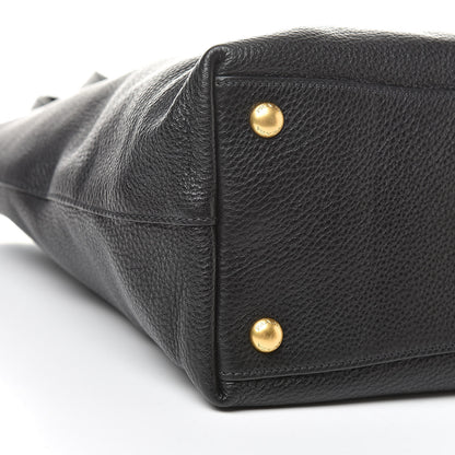 Prada Vitello Phenix Tote Black 9 of 10