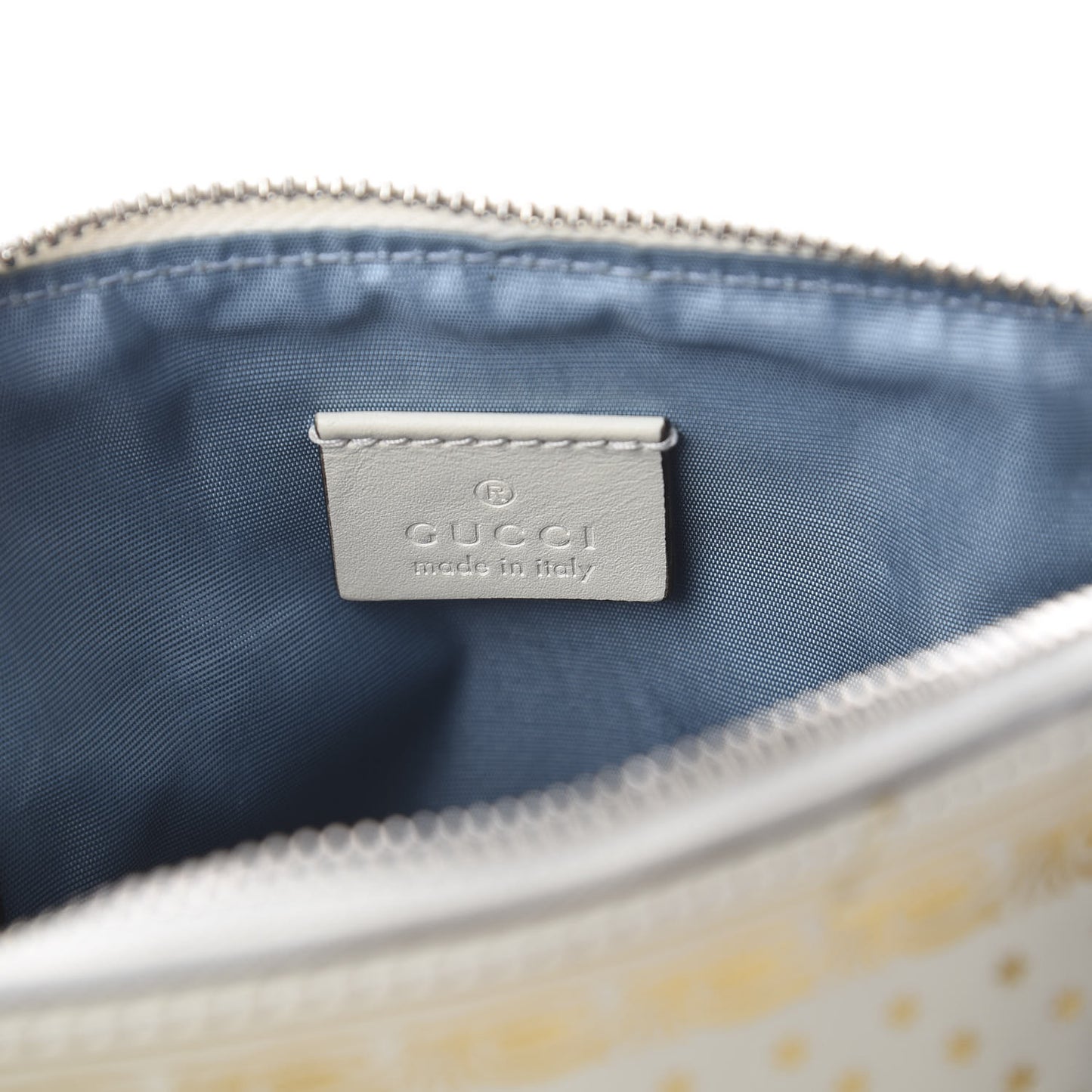 X SEGA Calfskin GUCCY Stars Mini Dome Shoulder Bag Mystic White Gold