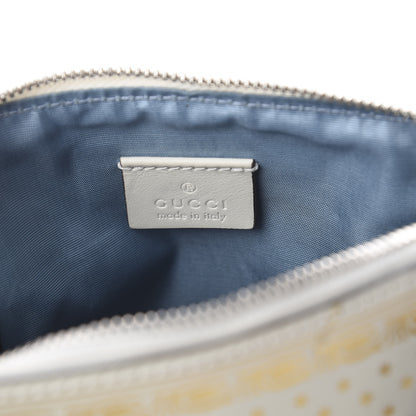 Gucci X SEGA Calfskin GUCCY Stars Mini Dome Shoulder Bag Mystic White Gold 7 of 7