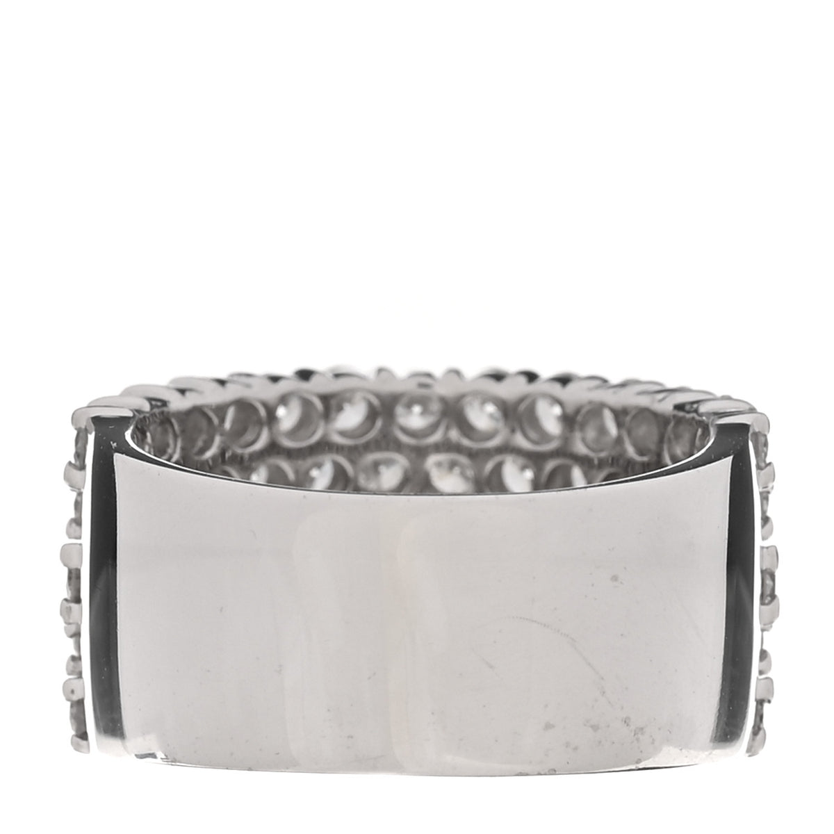 Platinum Diamond 3.02ctw Five Row Half Eternity Band Ring 54 6.75