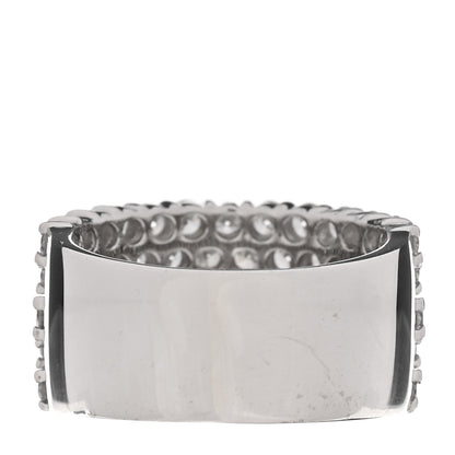 Parker & West by FASHIONPHILE Platinum Diamond 3.02ctw Five Row Half Eternity Band Ring 54 6.75 3 of 4