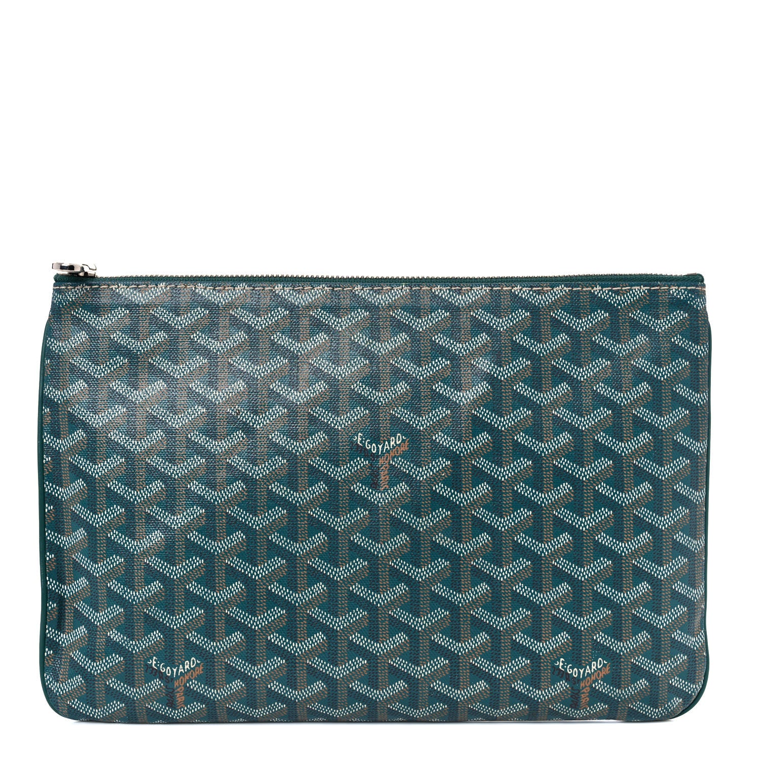 Goyard Goyardine Senat Pochette MM Green 1 of 13