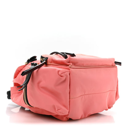 Burberry The Medium Rucksack in Technical Nylon and Leather, Pink