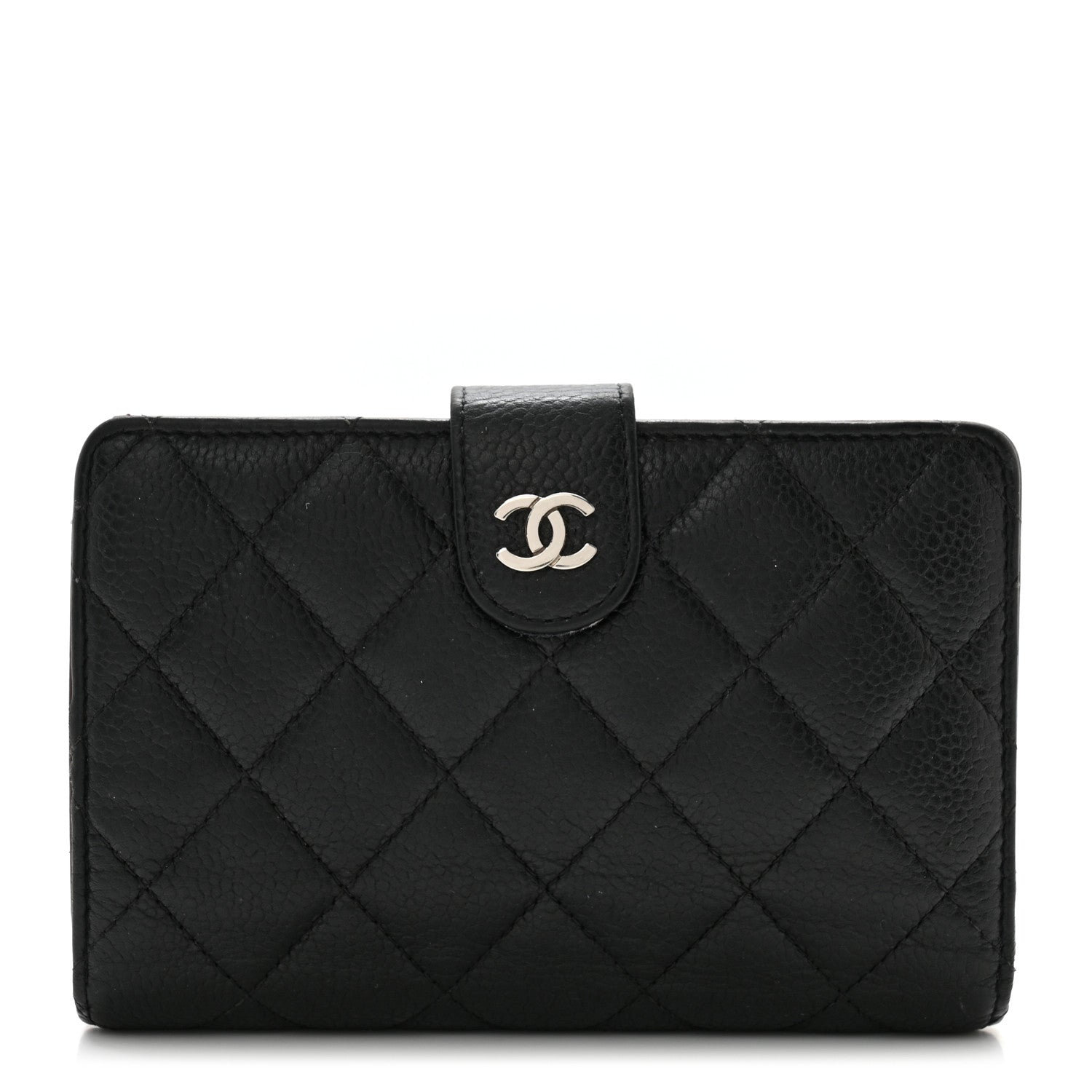 Chanel Caviar Quilted CC French Wallet Black 1 of 14