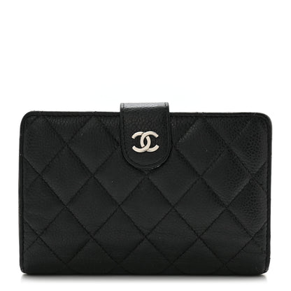 Chanel Caviar Quilted CC French Wallet Black 1 of 14