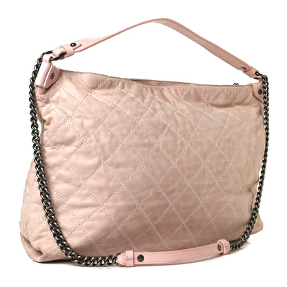 Chanel Iridescent Calfskin Quilted Coco Daily Hobo Rose Clair 2 of 11