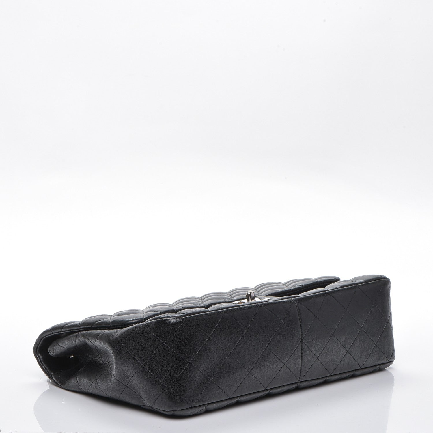 Chanel Lambskin Quilted Jumbo Single Flap Black 4 of 8