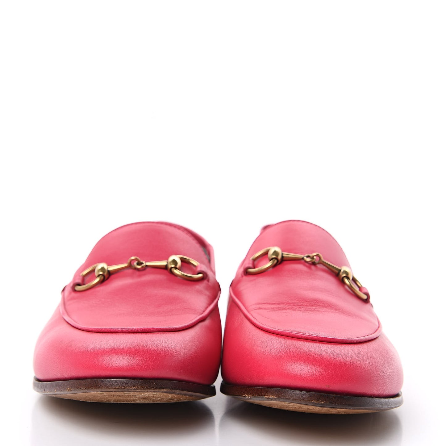 Lambskin Womens Brixton Horsebit Loafers 37.5 Hot Pink