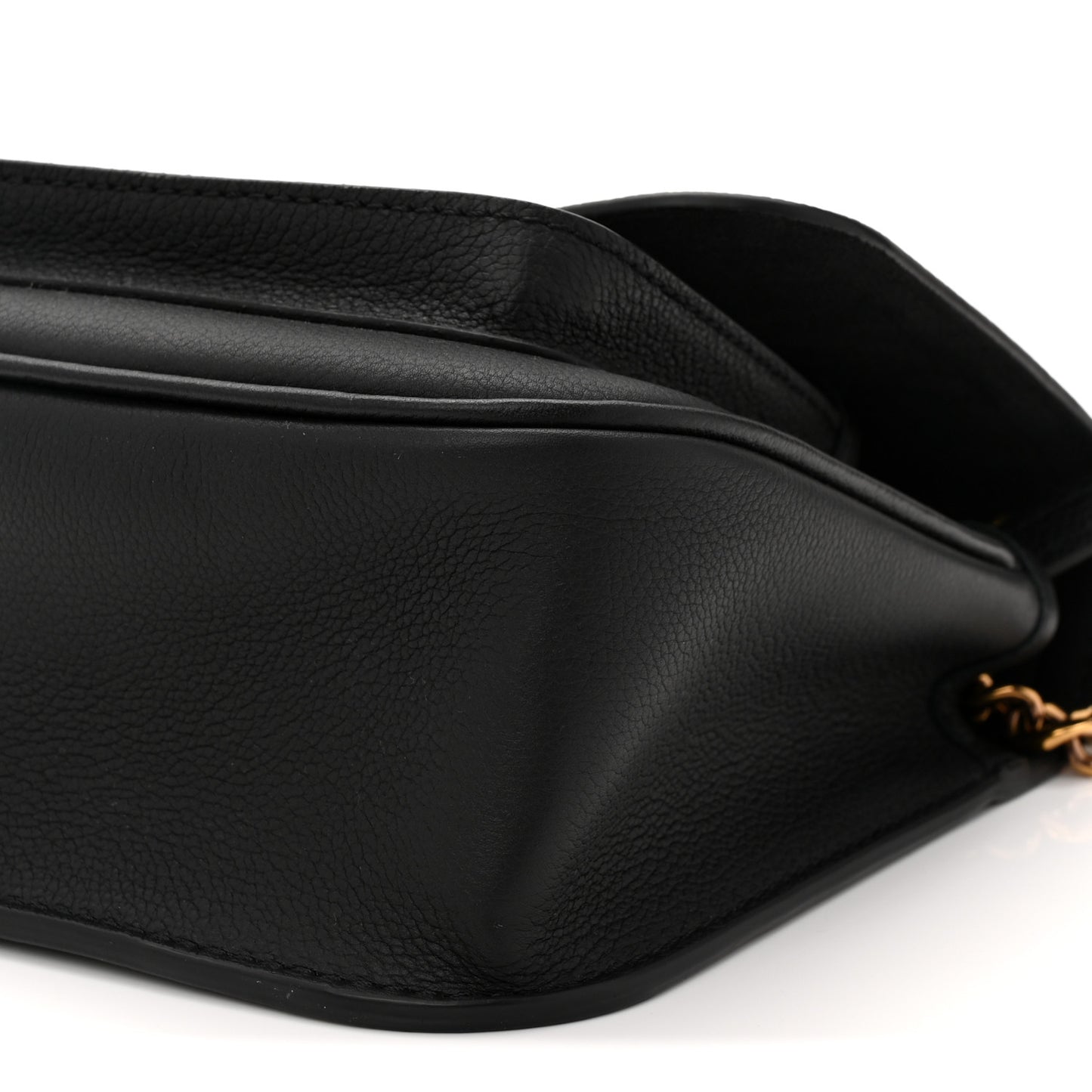Grained Calfskin Lockme Chain Bag PM Black