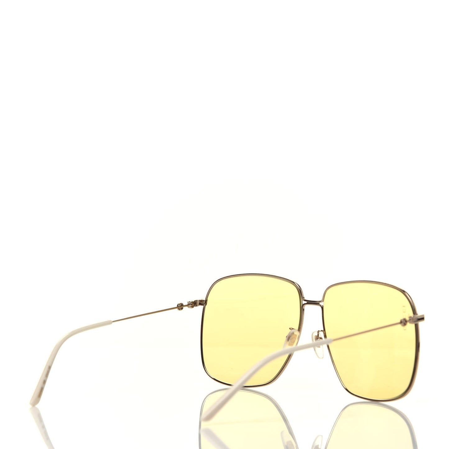 Rectangular Frame Interlocking G Sunglasses GG0394S Yellow