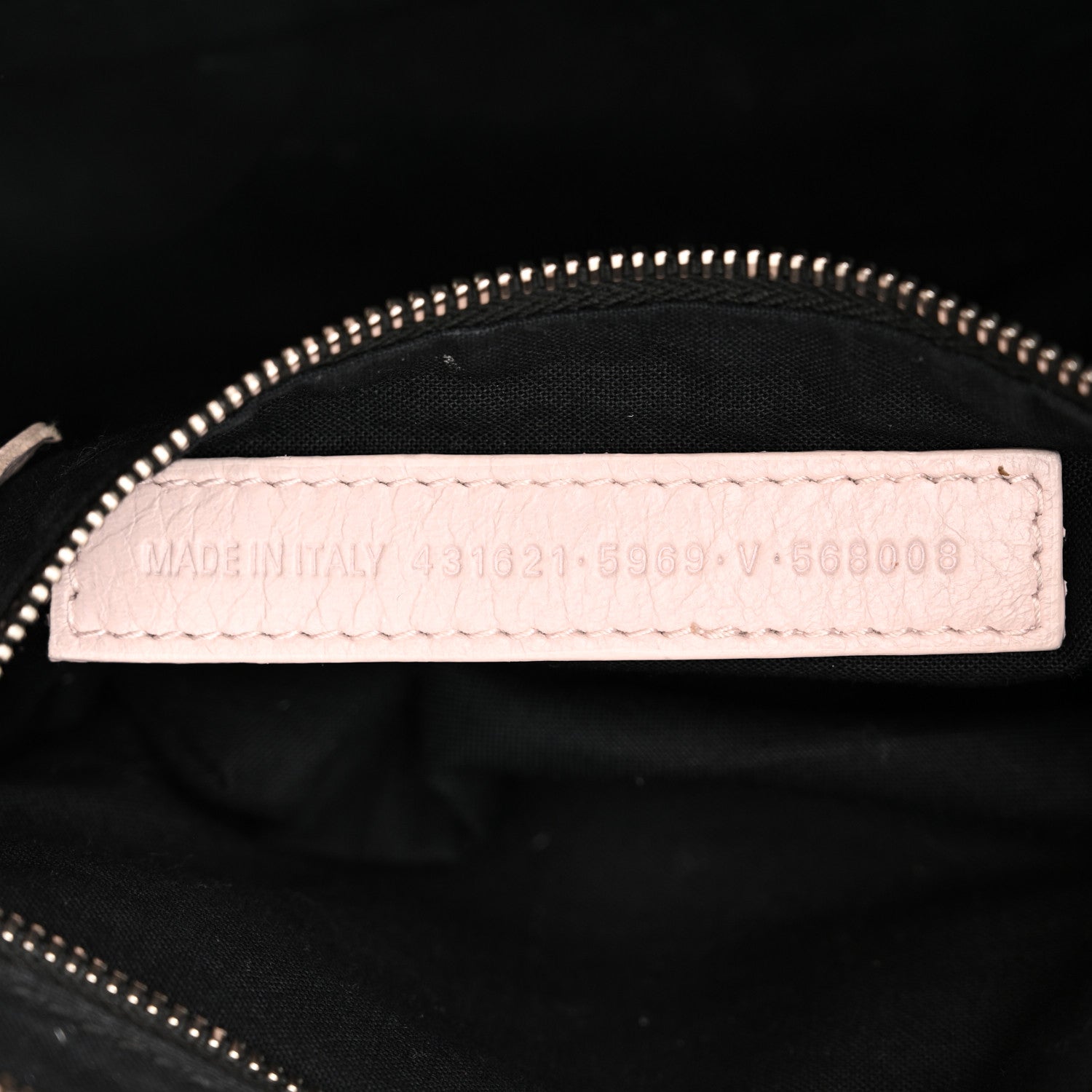 Balenciaga Agneau Classic Silver Hardware S City Logo Strap Light Rose White 7 of 20