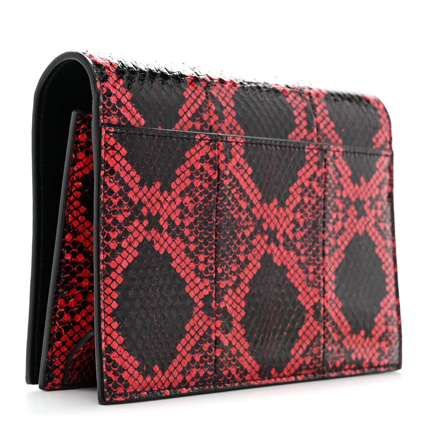 Saint Laurent Ayers Monogram Toy Kate Strap Wallet Black Red 3 of 8