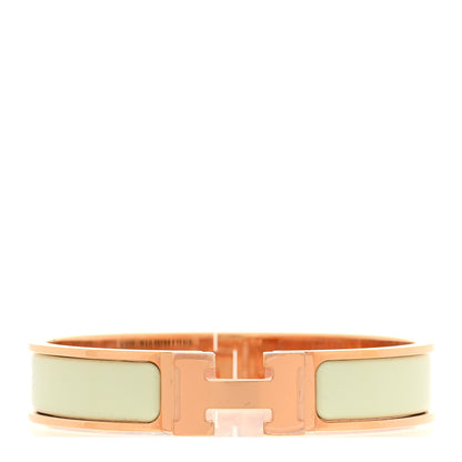 Hermes Enamel Narrow Clic Clac H Bracelet PM Vert FIzz 1 of 4