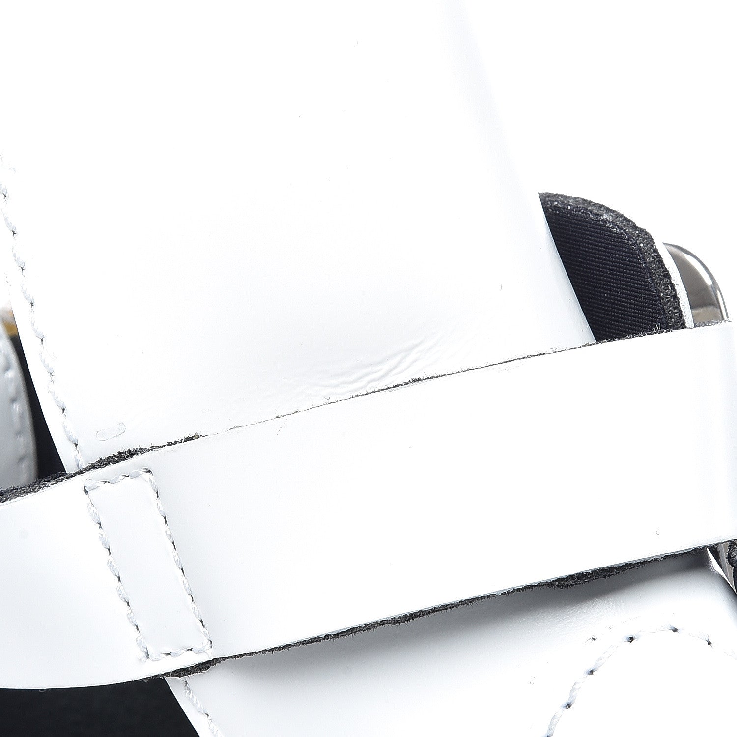 Balenciaga Brushed Calfskin Ceinture Ankle Boots 36 White 11 of 13