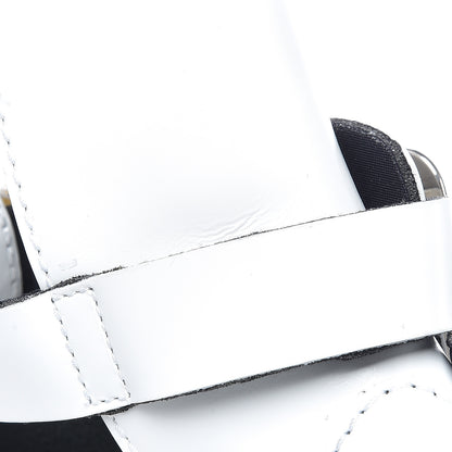 Balenciaga Brushed Calfskin Ceinture Ankle Boots 36 White 11 of 13