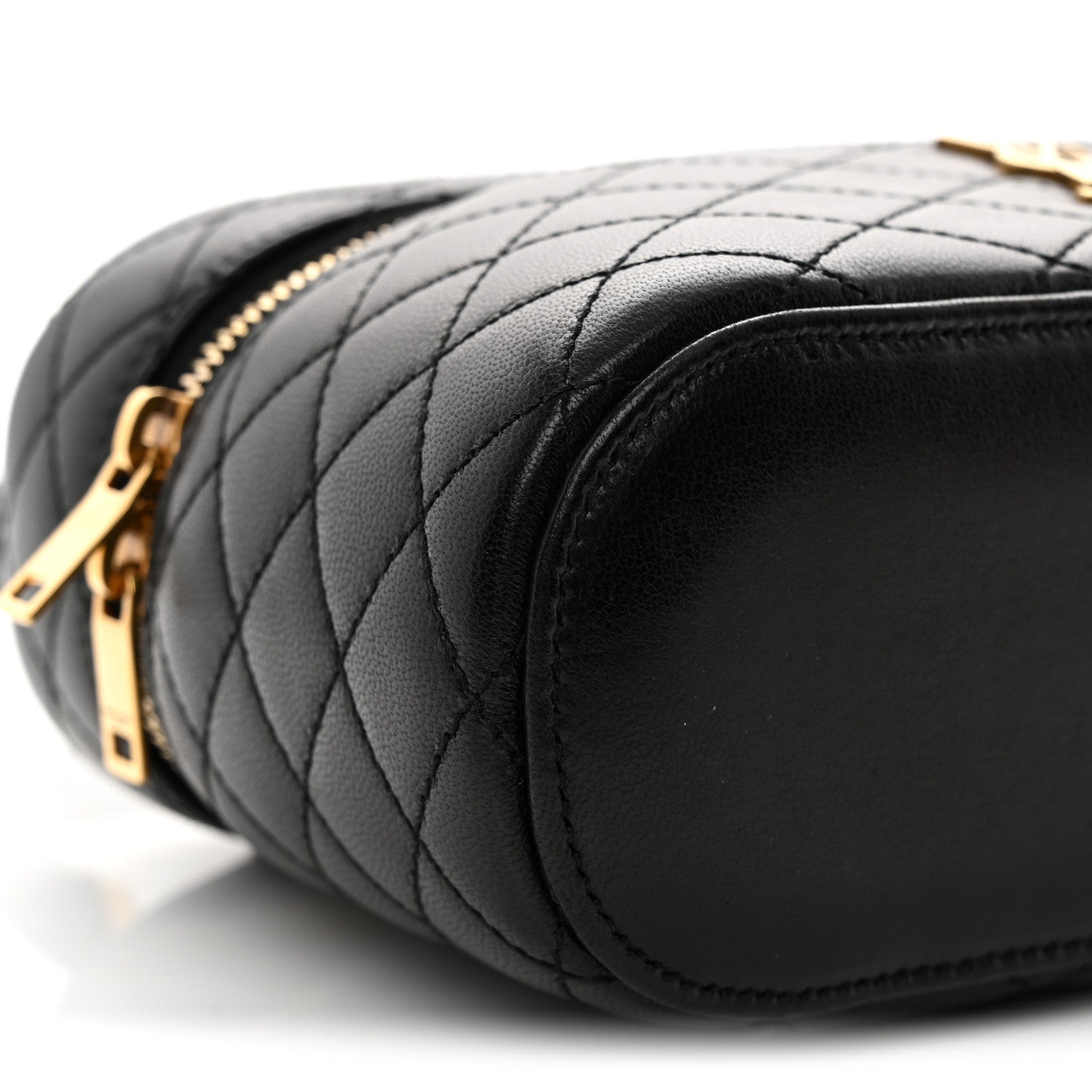 Saint Laurent Lambskin Quilted Mini Gaby Vanity Case Black 9 of 11