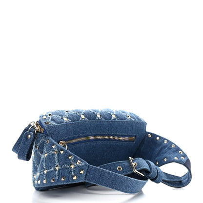 Valentino Garavani Denim Rockstud Spike Belt Bag Denim 3 of 8