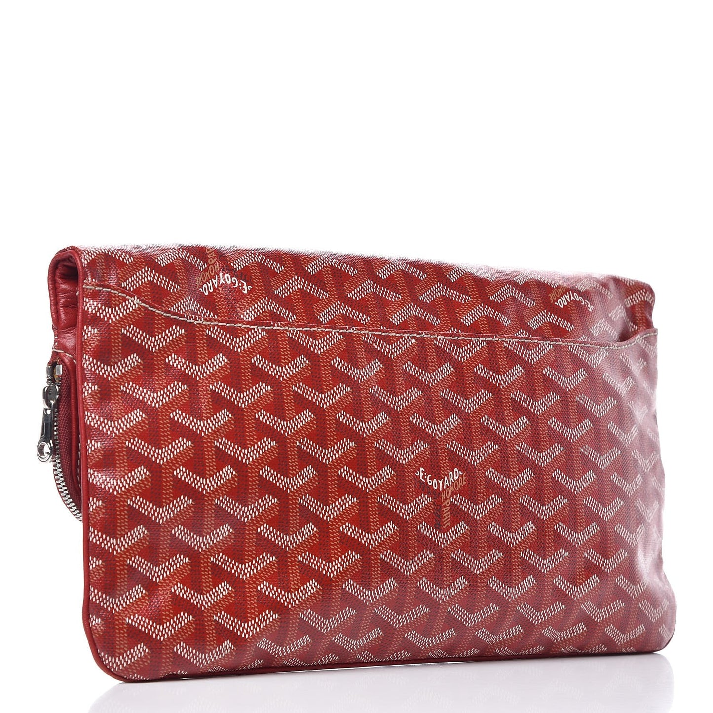 Goyardine Sainte Marie Soft Clutch Red