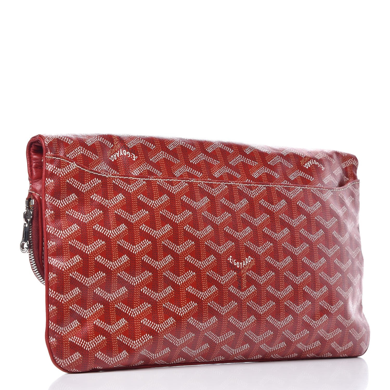 Goyard Goyardine Sainte Marie Soft Clutch Red 3 of 6
